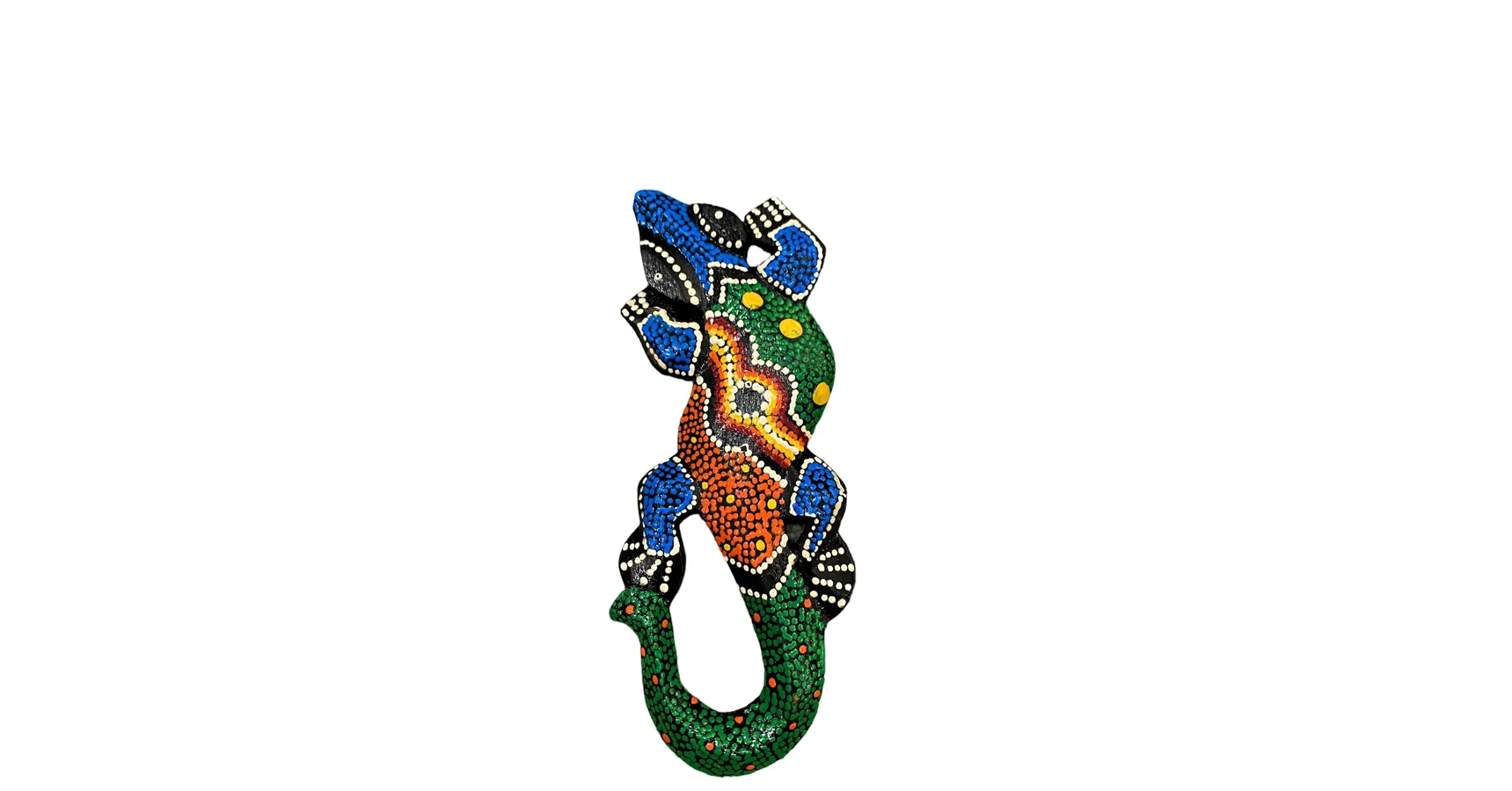 Wandtattoo Gekko Tribal – 100x41 Cm, Selbstklebend, Für Viele Untergründe, In Enzianblau