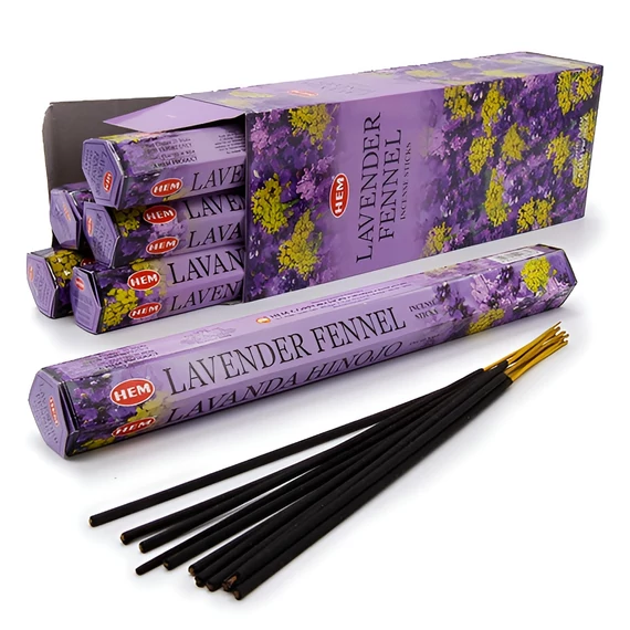 HEM LAVENDER FENNEL füstölő 20 szálas